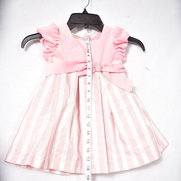Little Bitty Baby Girl Dress Pink No Size Tag Maybe 12-18 Months - Picture 4 of 6
